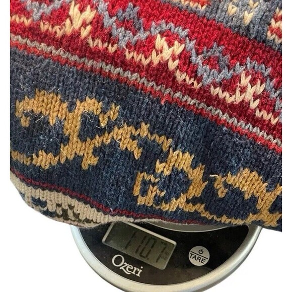 TALBOTS Hand Knit Patriotic Cardigan-Hearts & Flowers-MOP Buttons-Embroidered-PL - Picture 13 of 13